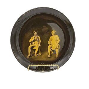 Antique Ridgway Perdita Ware Burns Plate - Tam o' Shanter Souter Johnnie Relief